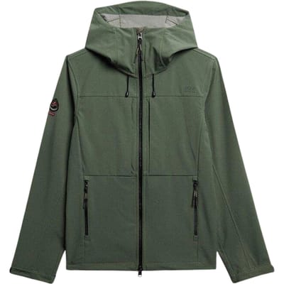 Superdry - Gewatteerde Softshell Trekker Jas Met Capuchon - Heren