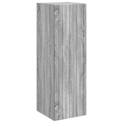 vidaXL - Wandgemonteerde - Badkamerkast - Grijs - Sonoma - 33 - x - 34,5 - x - 100 - cm