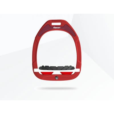 Verstelbare stijgbeugels Grip Bordeaux/Zwart/Rood Flex-On Green Composite