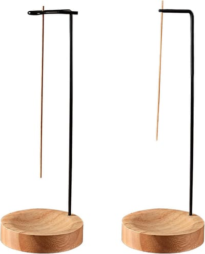 2 Sets Incense Stick Holders - R Type - L Type - Creatieve Houten Basis voor Woonkamer - Studie - Slaapkamer
