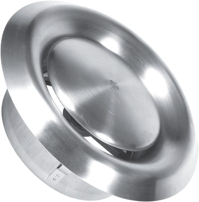 Ronde ontluchtingsrooster voor ventilatiekanalen - 100 mm