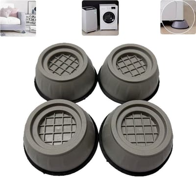 4 stuks - Trillingsdempers Wasmachine - Antislip- en schokabsorberende pads voor het verhogen van de wasmachinebasis - Wasmachine Dempers - Anti Slip Trilmats - Geschikt voor het optillen van meubels, antislip- en schokabsorberende toepassingen