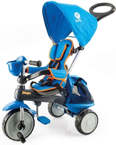 Driewieler Ranger - Kindertricycle - Buiten spelen - Inclusief tas en kap - 73 x 48 x 98 cm - Meerkleurig