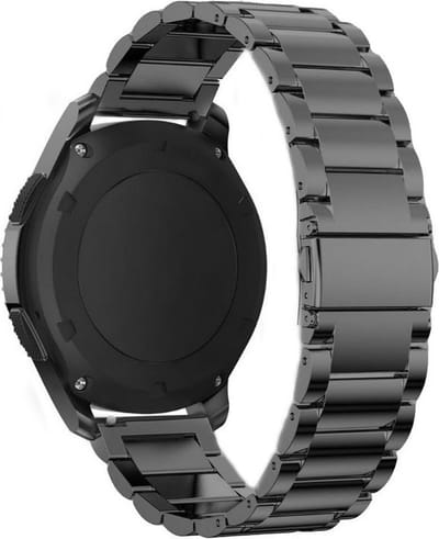 Strap-it Smartwatch bandje 22mm - Titanium horlogeband geschikt voor Samsung Galaxy Watch 46mm / Watch 3 45mm / Gear S3 Classic & Frontier - Polar Vantage M / M2 / M3 / V3 / Grit X / Grit X Pro - Amazfit GTR 47mm / GTR 2 / GTR 3 - donkergrijs