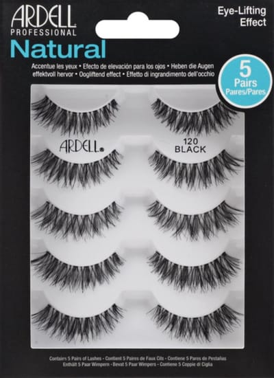 Ardell Nepwimpers 5 Paren - Natuurlijke Kunstwimpers - 120 Black