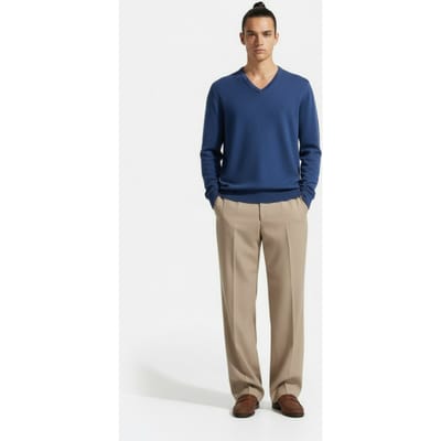 McGregor V-neck Sweater Royal Blue Size: XXL | Sweaters Outlet | Heren | Blauw