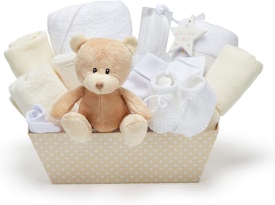 DailySupplies® Kraammand - Geboortemand - Kraamcadeau Jongen - Creme