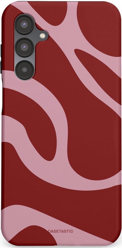 Casetastic hoesje geschikt voor Samsung Galaxy A16 - Dubbellaagse bescherming - Roze Rode Framboos Blobs - Fashion Case - Bordeaux Lila