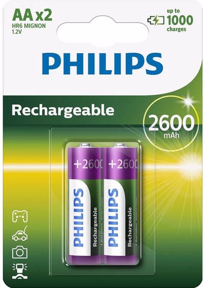 Philips AA Oplaadbare Batterijen