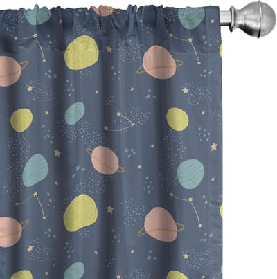 ABAKUHAUS Ruimtegordijnen – 2x75x245 cm – Microvezel – Schiefer-Blau Multicolor