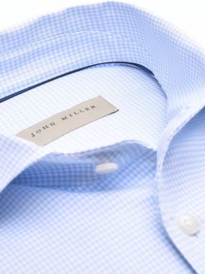 John Miller - Overhemd Blauw John Miller Tailored Fit Lange Mouw Overhemd Blauw 5140865-120