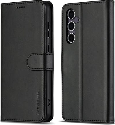 LC.IMEEKE Hoesje - Geschikt voor Samsung Galaxy A26 Hoesje - LC.IMEEKE Luxe Book Case - Zwart