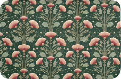 Badmat 60x40 cm - Antislip - Patroon - Botanisch - Kleurrijk - Badmatten voor badkamer - Badkamermat - Douchemat - Badkamer mat