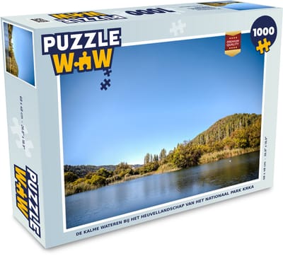 Puzzel De kalme wateren bij het heuvellandschap van het Nationaal park Krka - Legpuzzel - Puzzel 1000 stukjes volwassenen