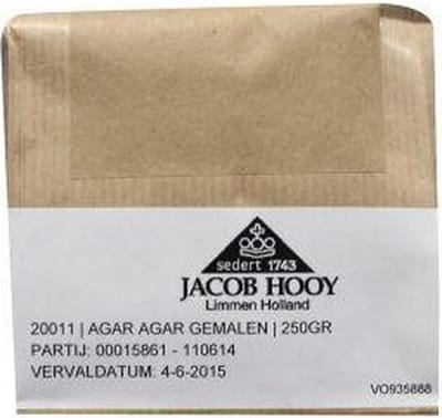 Jacob Hooy Agar agar gemalen 250 Gram