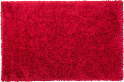 CIDE - Shaggy vloerkleed - Rood - 140 x 200 cm - Polyester