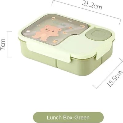 Kinder Bento Lunchbox Kawaii Cartoon Verwarmbaar 3 Vakjes Broodje Snack Voedsel Opslag Schattige Meisjes Studenten Speciaal Kantine