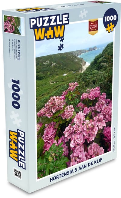 Puzzel Hortensia's aan de klif - Legpuzzel - Puzzel 1000 stukjes volwassenen