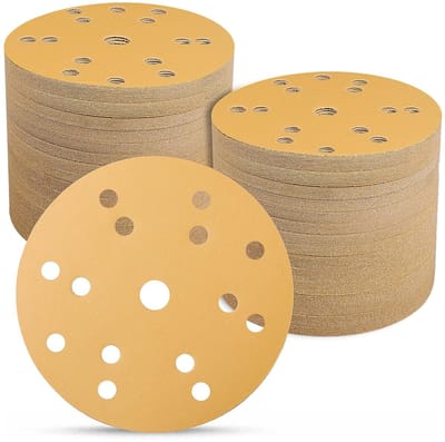 Zandpapier voor schuurmachines - 100 stuks 150mm Velcro 400 grit, ideaal voor houtbewerking en afwerking