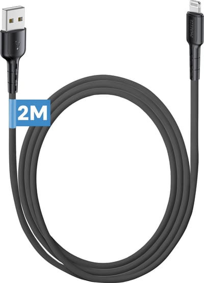 Kabel geschikt voor usb A naar Lightning - 2 meter - Oplaadkabel geschikt voor iPhone 14,13,12,11,x - Phreeze