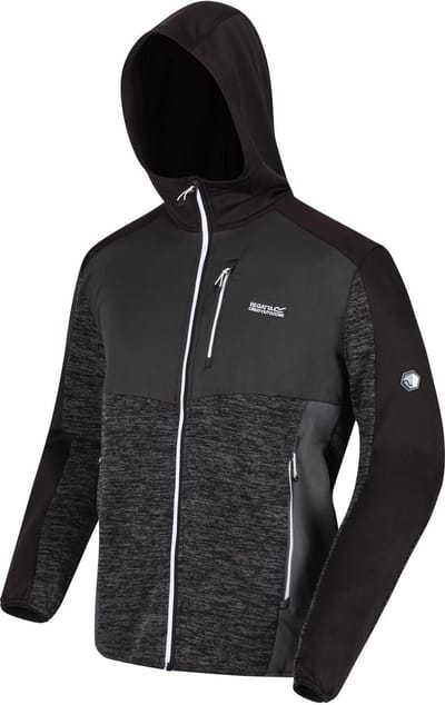 Regatta Cadford Fleece Met Hele Rits Met Capuchon Voor Heren Zwart