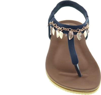 Bohemien Stijl Slippers Met Bedeltjes by Mrchlabel - Donkerblauw - Maat 38