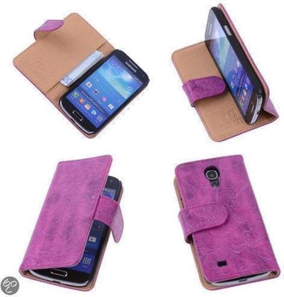 Bestcases Vintage Pink Book Cover Samsung Galaxy S4 Mini i9190