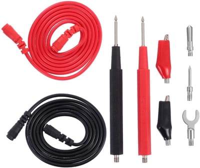 BESPORTBLE 1set Testkabels Voor Multimeter Flexibele Probes Met Alligatorclips Banana Voor Elektrische Metingen Circuits Universele Testset