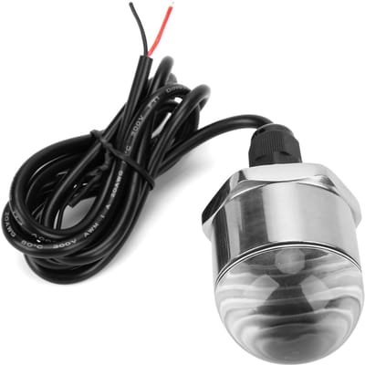 12V Blauw 9LED Afvoerstopplicht 1200lm 1 2in NPT Draad Onderwaterlamp voor Marine Boot Jacht black