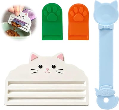 Voederzakjes voor katten, dispenser met lange steel voor vloeibare lekkernijen en nat voer, 4 stuks, ideaal voor kattenpuree en restloos legen