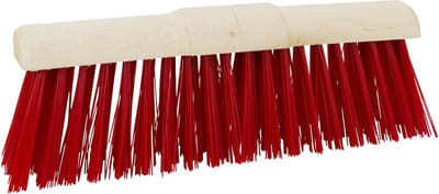 BETRA Bezemkop buiten - rood - FSC hout/kunstvezel - 45 cm - geschikt voor grof vuil - universeel