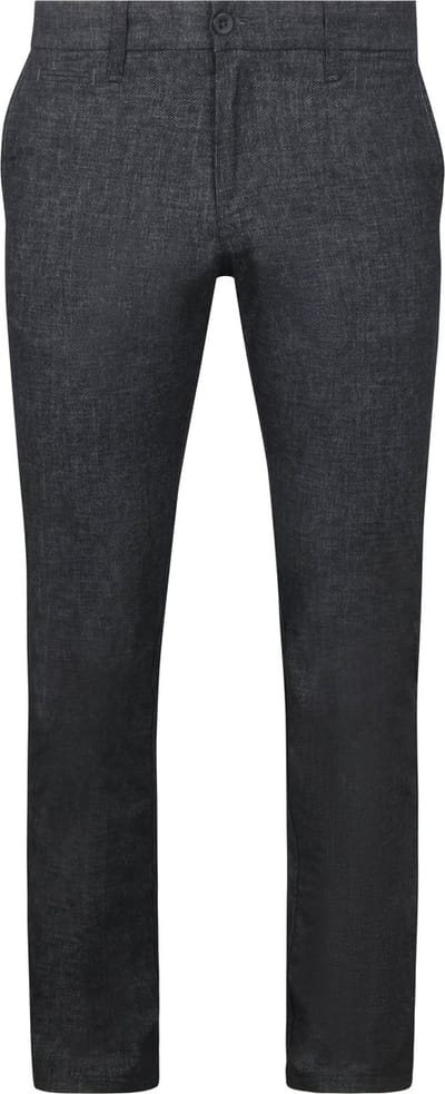 Mac Broek Lennox Melange Donkerblauw (navy) - Maat W 31 - L 34 - Heren - Chino