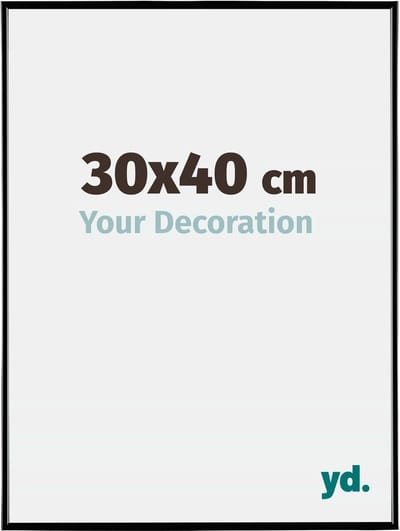 Your Decoration - Fotolijst 30x40 cm - Kunststof - Zwart Hoogglans - Evry