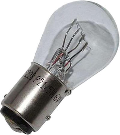 flosser wit lamp 6v 21/5w bay15d base à l'unité pour moto cyclo auto