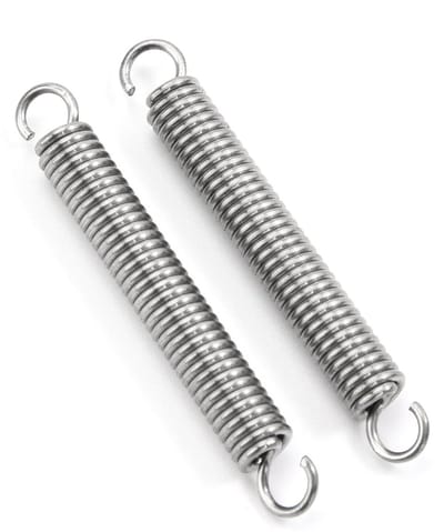 Trekveren Dubbele Haak - Verlengveren Spanschroeven - Bevestigen Ophangen - Roestvrij Staal 304 - 45 mm 20 Stuks - Zilverkleurig