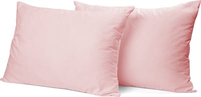 Eleganzzz Kussensloop Hotelsluiting Percal Katoen - Roze - Kussensloop 60x70cm - Kussenslopen set van 2 - 100% Katoen