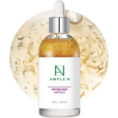 AMPLE:Ampoule raffermissante N Peptide Shot 100ml – Sérum hydratant anti-âge pour une peau élastique et lisse beige