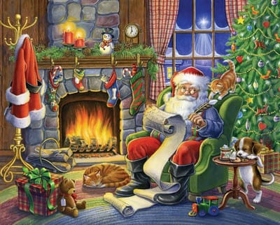 Puzzel 1000 stukjes - Legpuzzel - Ontspanning - Grote afmetingen - 76x61 cm - Kerst thema