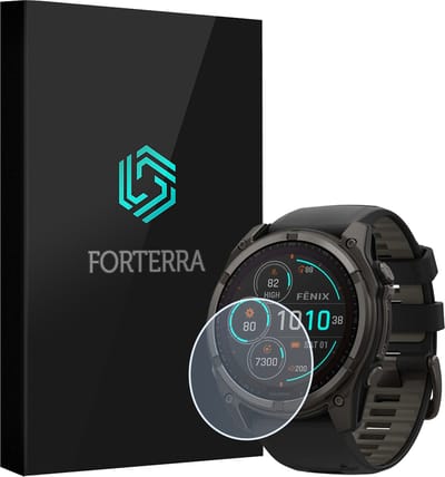 Smartwatch Screenprotector Geschikt voor Garmin Fenix 8 Solar (51 mm) - Gehard Glas Screen Cover Premium Tempered Glass Protector Geschikt voor Garmin Fenix 8 Solar
