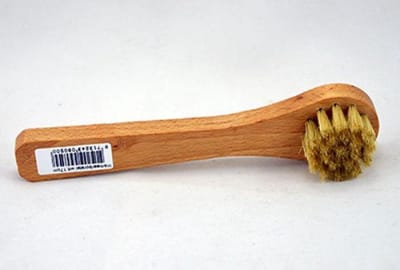 Schoenpoets / schoencreme Inwrijfborstel - 17cm gelakt blank