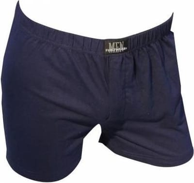 Funderwear-Fun2wear boxershort wijd model, uni - Losse boxershort mannen - 100% katoen - Donkerblauw / 3XL