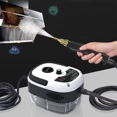 Draagbare Handstoomreiniger - 2500W - Hoge Druk - Reiniger met - Borstelkoppen voor - Keuken Meubels - Badkamer Auto - Wit