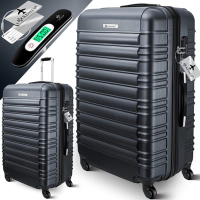 KESSER® Reiskoffer 120L Koffer - Trolley op wieltjes met Cijferslot, bagageweger en bagagelabel