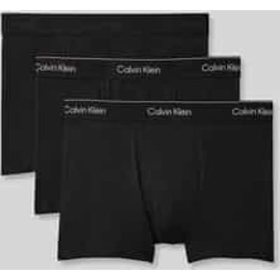 Calvin Klein Onderbroek Relaxed Fit Trunk 3pk Lv00nb4286 40i Black W/heavenly Iris Logo/b Mannen Maat - XXL