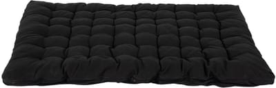 Matras - 190x135cm Katoen en polyester Opvouwbaar Gewatteerd - Zwart