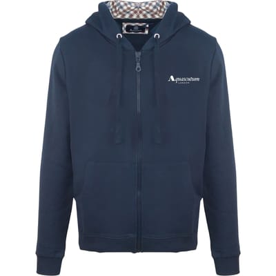 Aquascutum Heren Casual Hoodie (Marine)