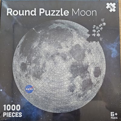 Round Planet Puzzles - Moon - NASA - 1000 stukjes