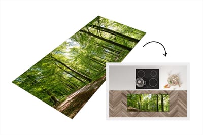 Keukenloper - Loper keuken - Bos - Zon - Boom - 120x50 cm - Keukenloper vinyl