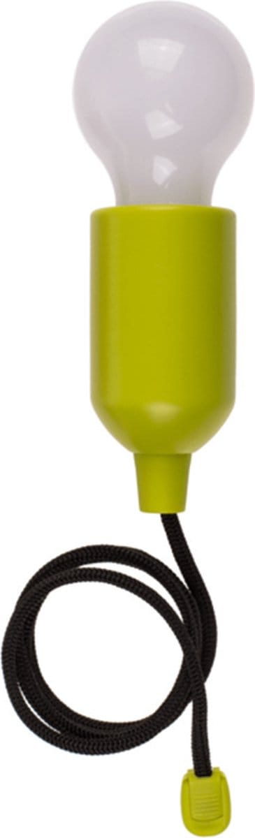 Out of the Bluetreklamp LED licht - kunststof - groen - 15 cm - met koord van 90 cm