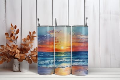 Thermosbeker Zee - 600 ml RVS Tumbler met Rietje - Cadeau - Schoolbeker - Antilek dop - Vaatwasserbestendig - Werkbeker - To go beker - Zomaar